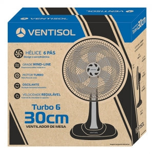 Ventilador de Mesa Ventisol Turbo 6 Pás 30cm Vermelho 127V - Imagem 10