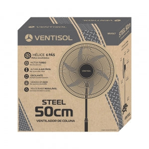 Ventilador de Coluina Ventisol Steel 50cm Preto 127V/220V - Imagem 10