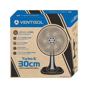 Ventilador de Mesa Ventisol Turbo 6 Pás 30cm Azul 220V - Imagem 10