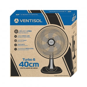 Ventilador de Mesa Ventisol Turbo 6 Pás 40cm Vermelho 127V - Imagem 10