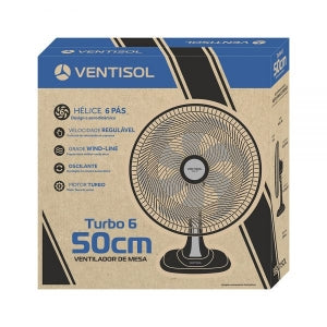 Ventilador de Mesa Ventisol Turbo 6 Pás 50cm Azul 220V - Imagem 10