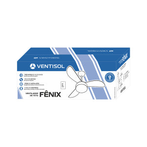 Ventilador de Teto Ventisol Fênix 3 Pás CV3 Branco 127V - Imagem 9